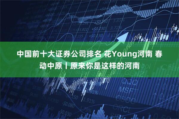 中国前十大证券公司排名 花Young河南 春动中原丨原来你是这样的河南