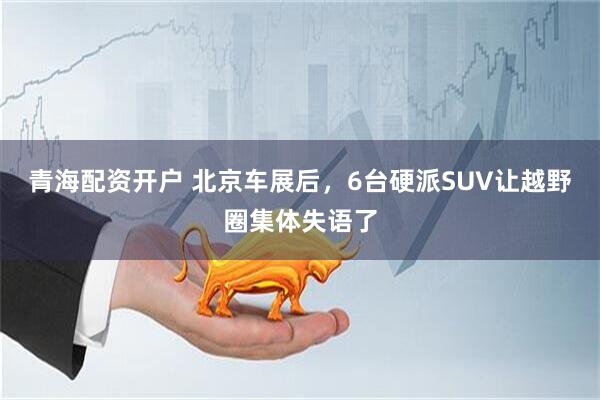青海配资开户 北京车展后，6台硬派SUV让越野圈集体失语了